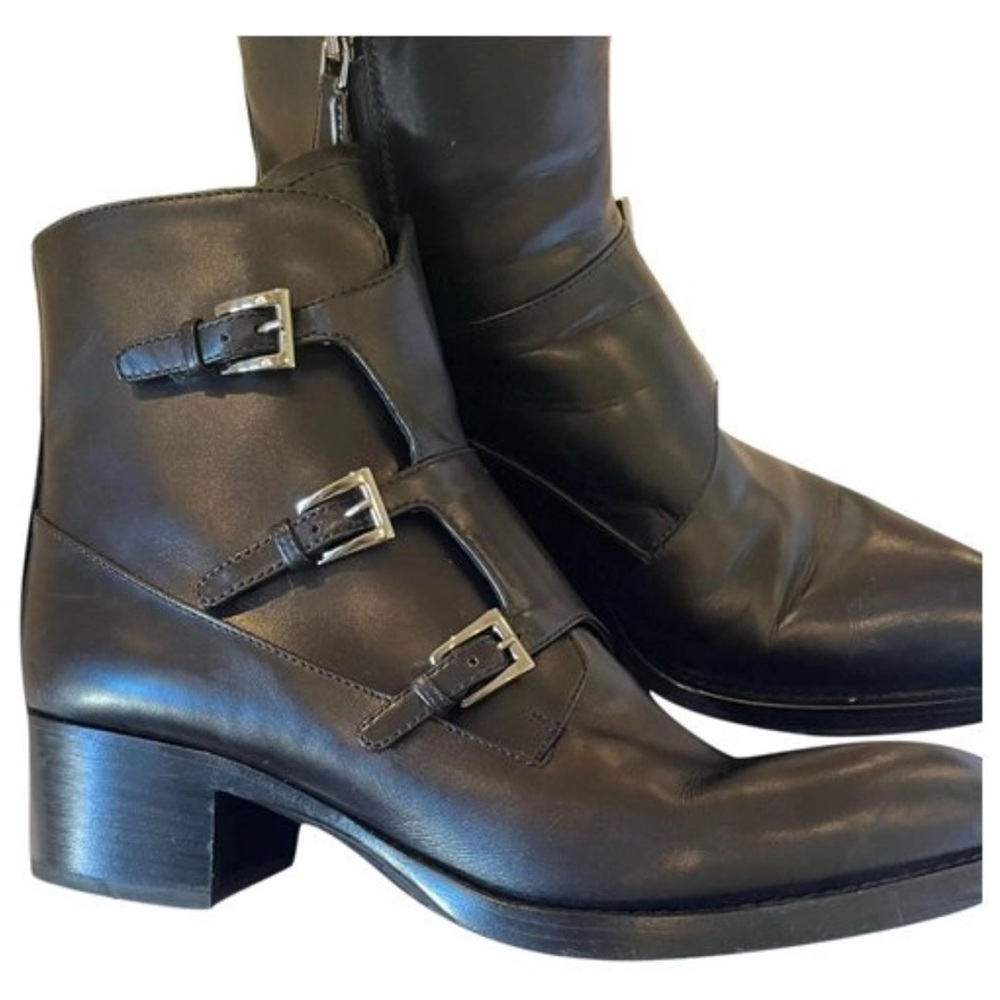 FINAL SALE - Prada buckled ankle boots